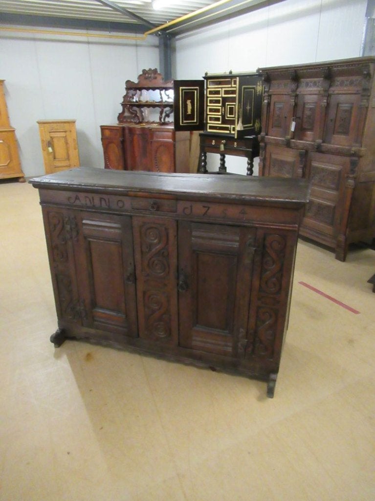 Oer 01883 ANTIEKE 18e eeuwse eiken dressoir Artländer, 1754, Antiek en Kunst, Antiek | Meubels | Kasten, Ophalen