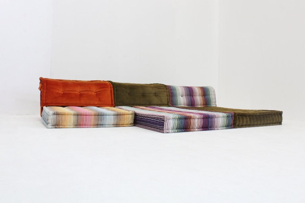 Roche Bobois Mah Jong sofa Missoni design by Hans Hopfer, 250 tot 300 cm, Ophalen of Verzenden, Zo goed als nieuw, Rechte bank