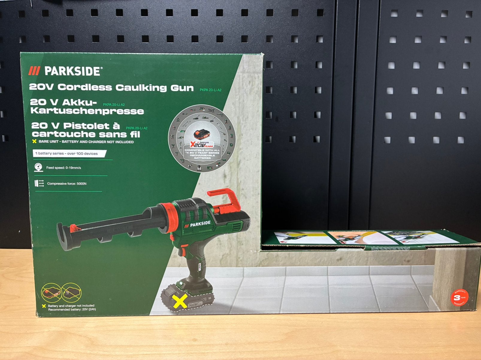 Parkside accu kitspuit kitpistool caulking gun, Ophalen of Verzenden, Nieuw