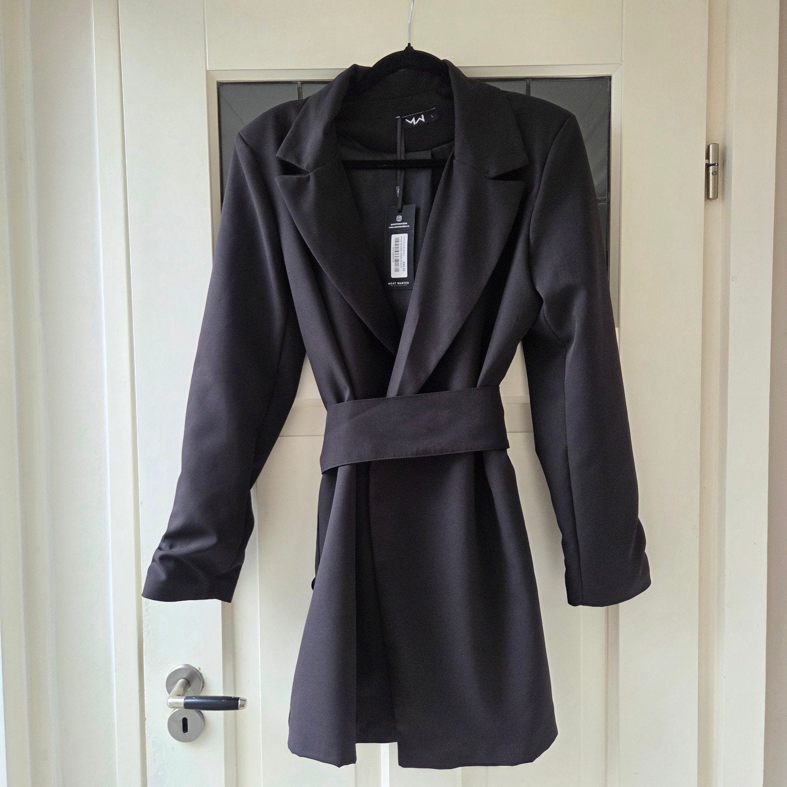 blazer dress, Ophalen, Zwart, Maat 42/44 (L), Nieuw