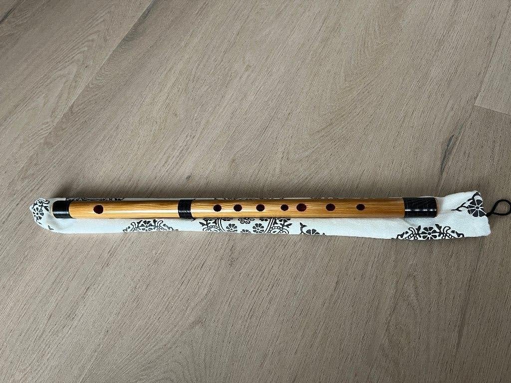 Japanse Shinobue (Uta) Fluit, Verzenden, Zo goed als nieuw, Houtblazer