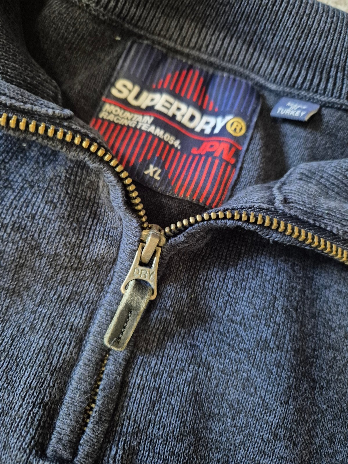 Superdry trui Zipper Knitwear Katoen maat XL, ., Maat 56/58 (XL), Zo goed als nieuw, .
