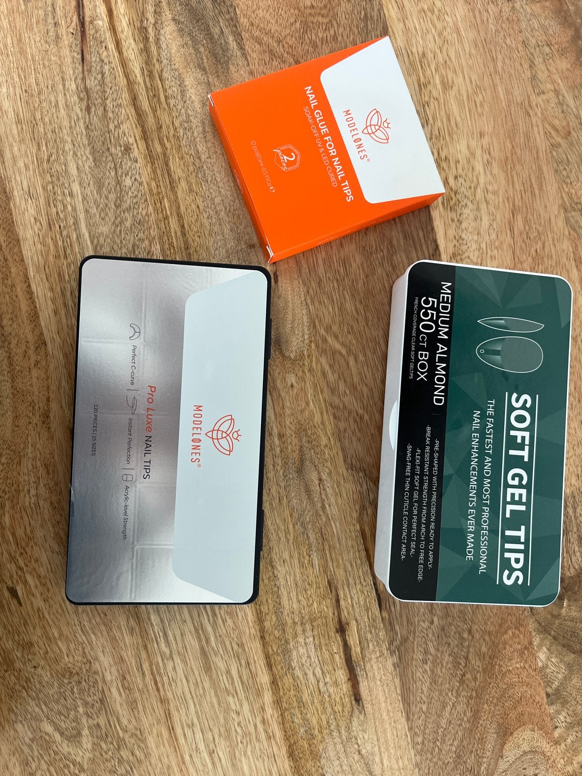 Modelones Nagellijm en Soft Gel Tips Set, Ophalen of Verzenden, Nieuw, Overige typen