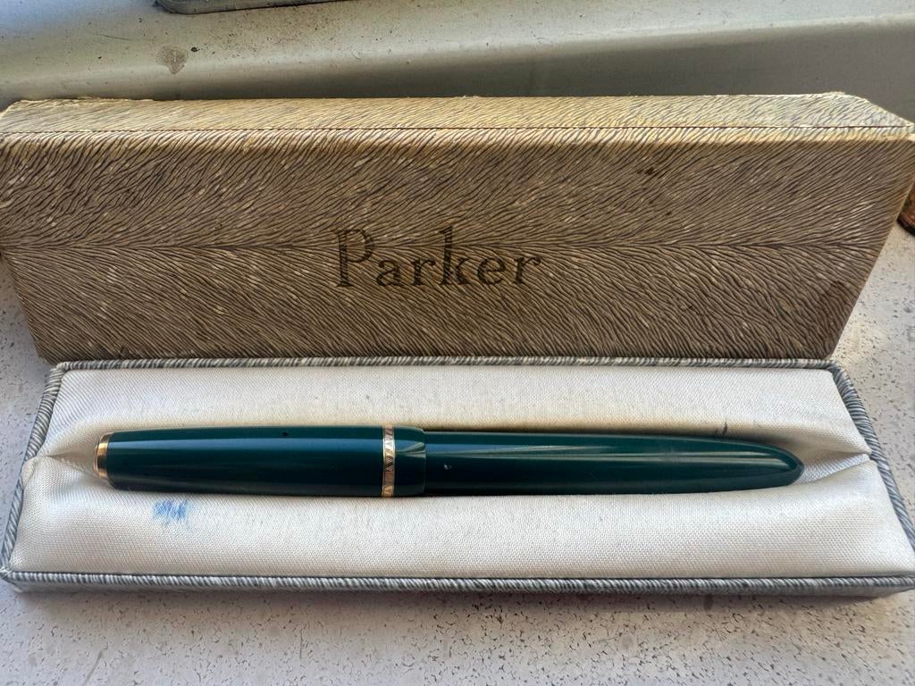 Parker duofold pen, Ophalen of Verzenden, Gebruikt