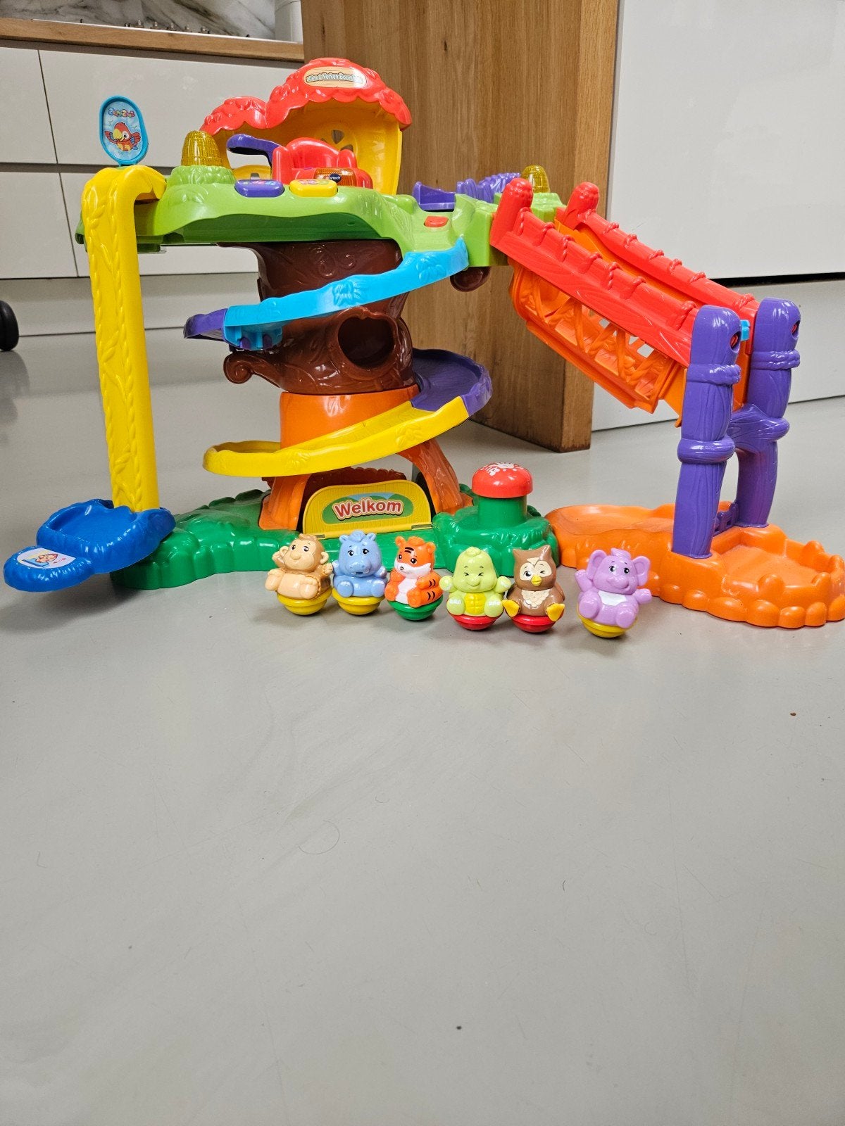 VTech Zoef Zoef Dieren Boomhuis Speelset met 6 Dieren, Ophalen of Verzenden, Gebruikt, Overige typen, Met geluid