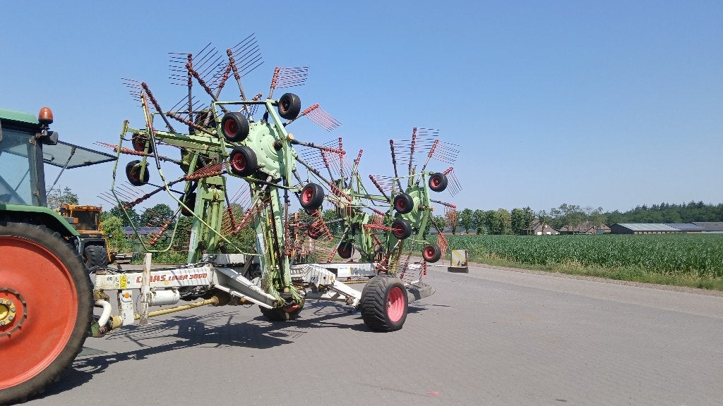 Hooiduiner hark 4 rotor 12,5 meter met kenteken, Ophalen of Verzenden, Glastuinbouw, Oogstmachine
