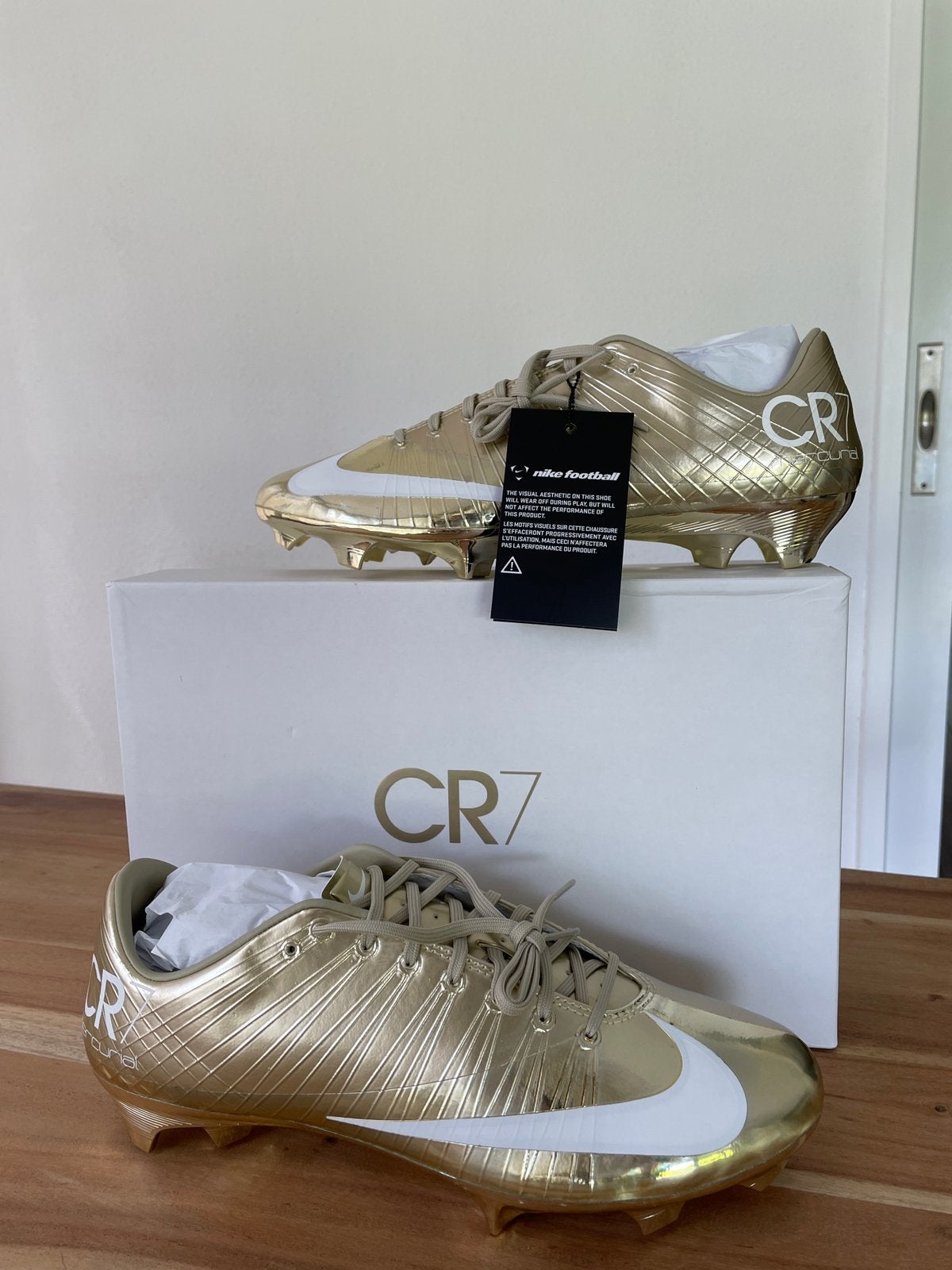 Diverse Maten | Nike Mercurial Superfly RGN SE CR7 Gold, Maat XS of kleiner, Ophalen of Verzenden, Nieuw, Schoenen