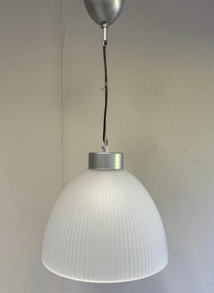 Vintage 90s IKEA glazen hanglampen set (2 stuks), Huis en Inrichting, Lampen | Hanglampen, Ophalen, Gebruikt, Glas, Vintage, Jaren '90, Retro