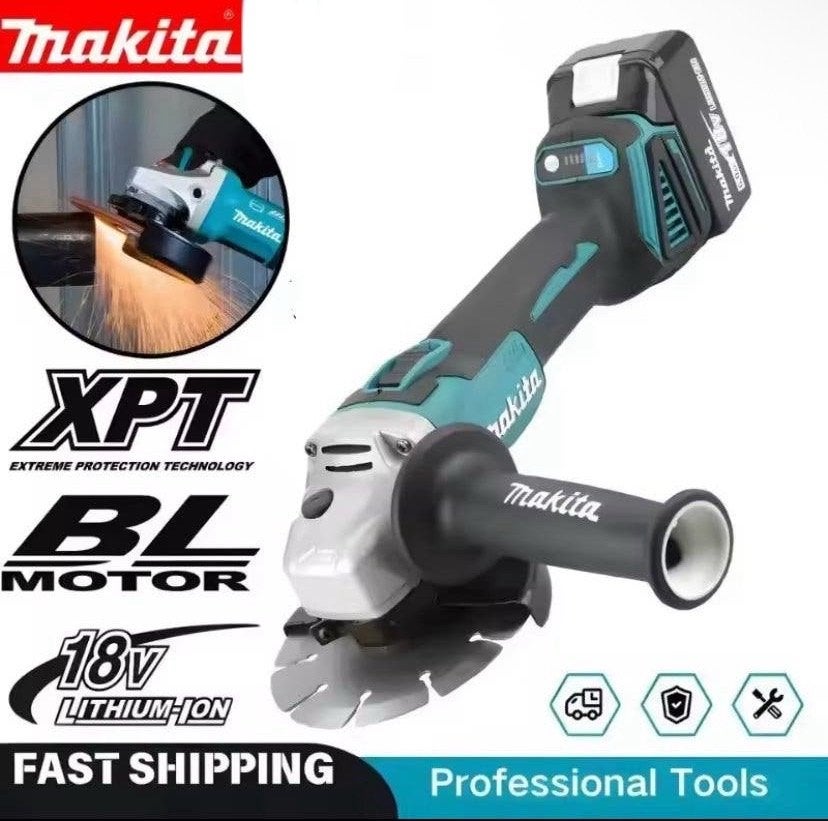 Makita 18V Accu Haakse Slijper - XPT BL Motor, Doe-het-zelf en Verbouw, Gereedschap | Slijpmachines, Verzenden, Nieuw, 1000 watt of meer