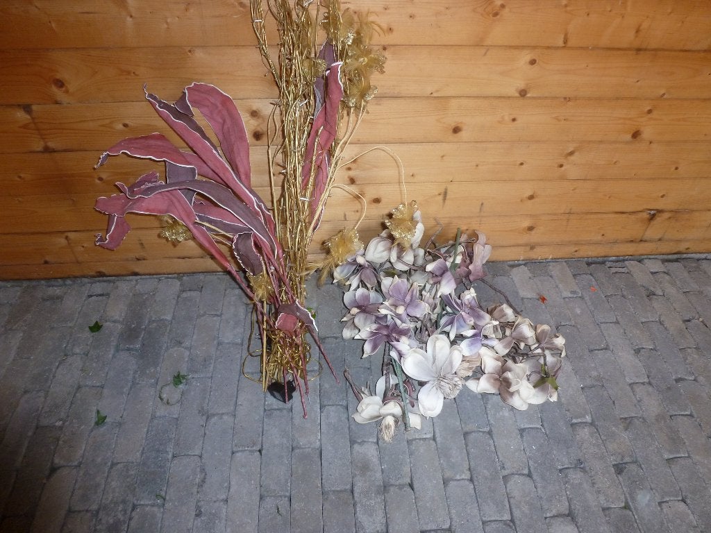 kunstbloemen en deco materiaal, Ophalen, Gebruikt