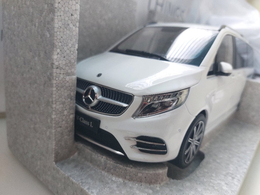 1:18 Mercedes Benz V-klasse V260L 2023 wit nieuw, Ophalen of Verzenden, Nieuw, Auto, Overige merken