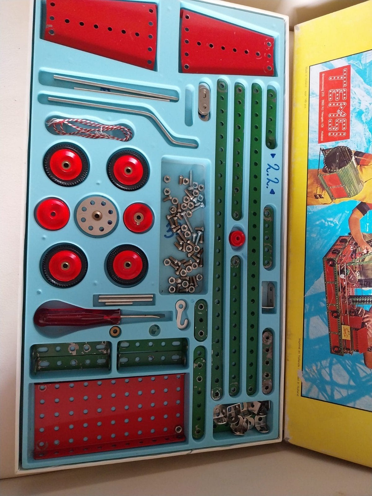 Vintage complete Temsi/Meccano set 2, Ophalen of Verzenden