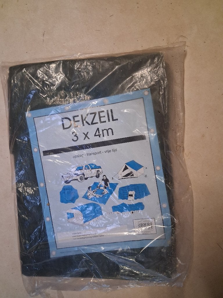 Dekzeil groen, Doe-het-zelf en Verbouw, Zeil en Folie, Ophalen, Nieuw, 10 tot 15 m², Zeil