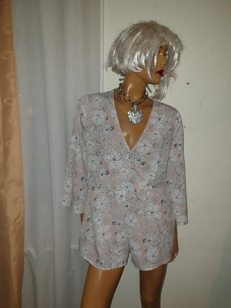 Bloemenprint Playsuit - Maat L vera&lucy, Maat 42/44 (L), Ophalen of Verzenden, Zo goed als nieuw, Roze
