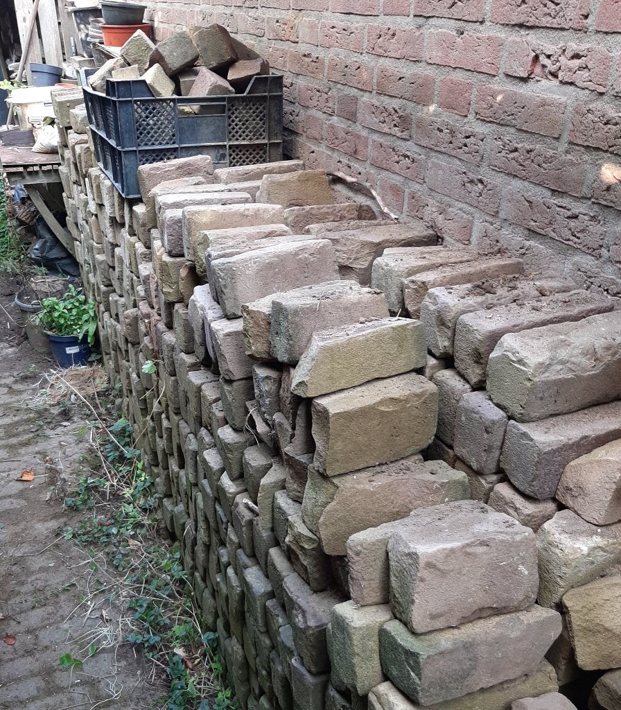straatstenen, Ophalen, Gebruikt, Klinkers, 5 tot 10 m²