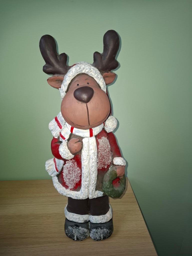 Kerst rendier in rood kerstpak, Ophalen of Verzenden