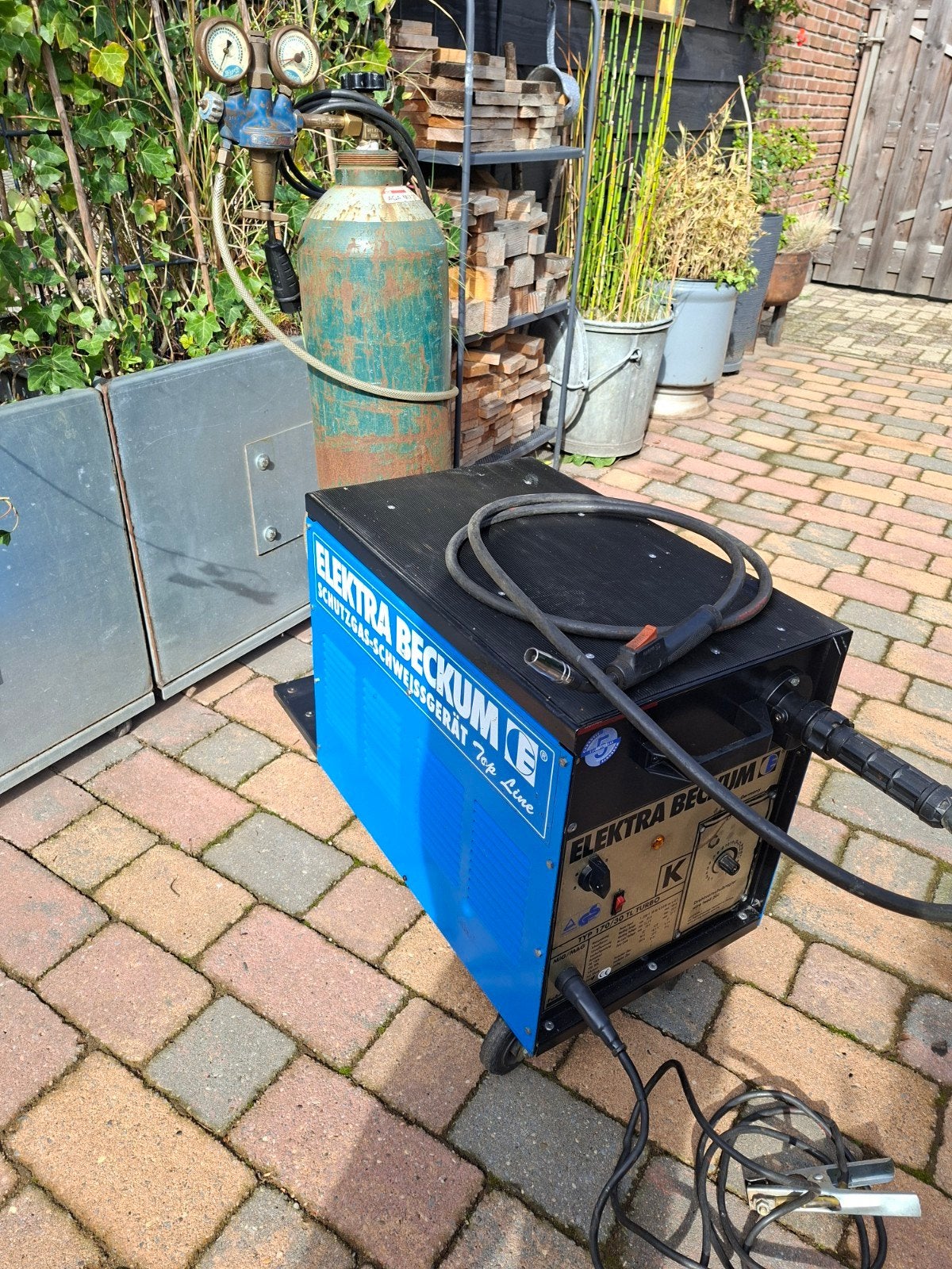 Complete lasapparaat Elektra Beckum Co2 mig mag, Ophalen, Zo goed als nieuw, Co2