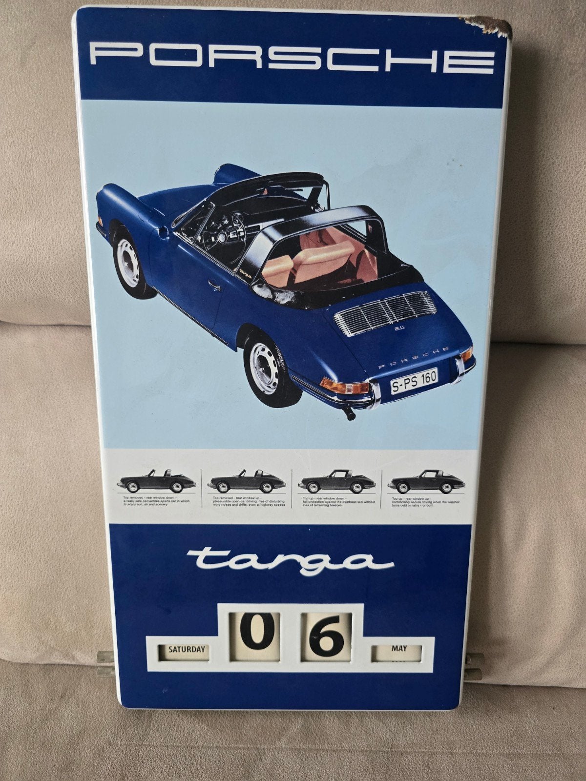 porsche agenda metaal, Ophalen of Verzenden