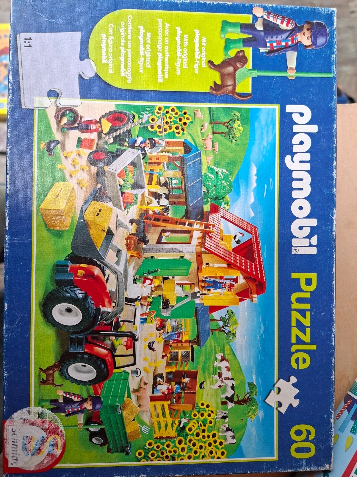 Playmobil Puzzle Boerderij 60 stukjes, Kinderen en Baby's, Ophalen of Verzenden, Meer dan 50 stukjes, Gebruikt, 4 tot 6 jaar