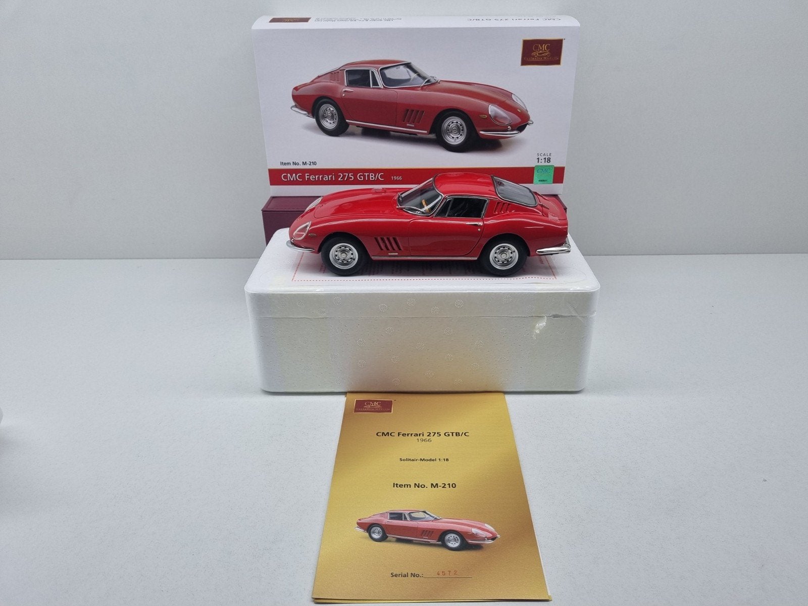 Cmc
Ferrari 275 GTB/C 1966
M-210
1:18 Nieuw, Hobby en Vrije tijd, Modelauto's | 1:18, Ophalen of Verzenden, Nieuw, Auto