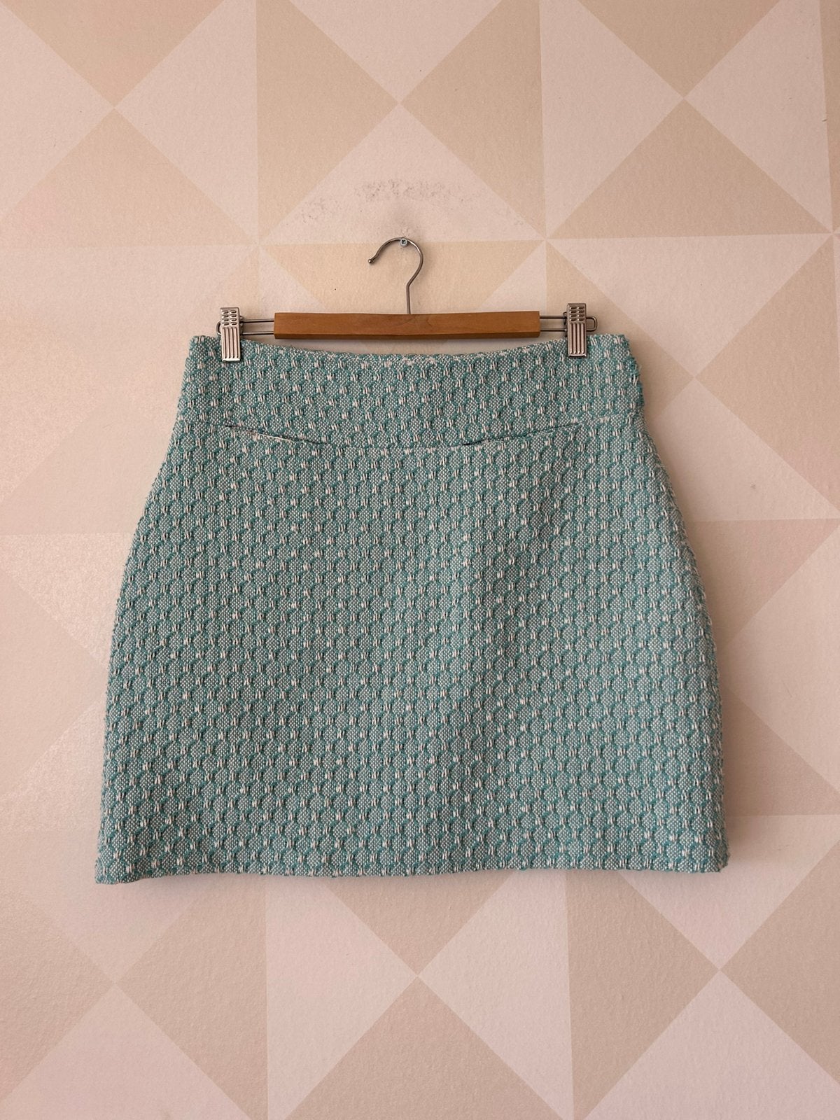 King Louie Skirt rok wit blauw M/38 zgan, Kleding | Dames, Rokken, Maat 38/40 (M), Blauw, Ophalen of Verzenden, Gedragen