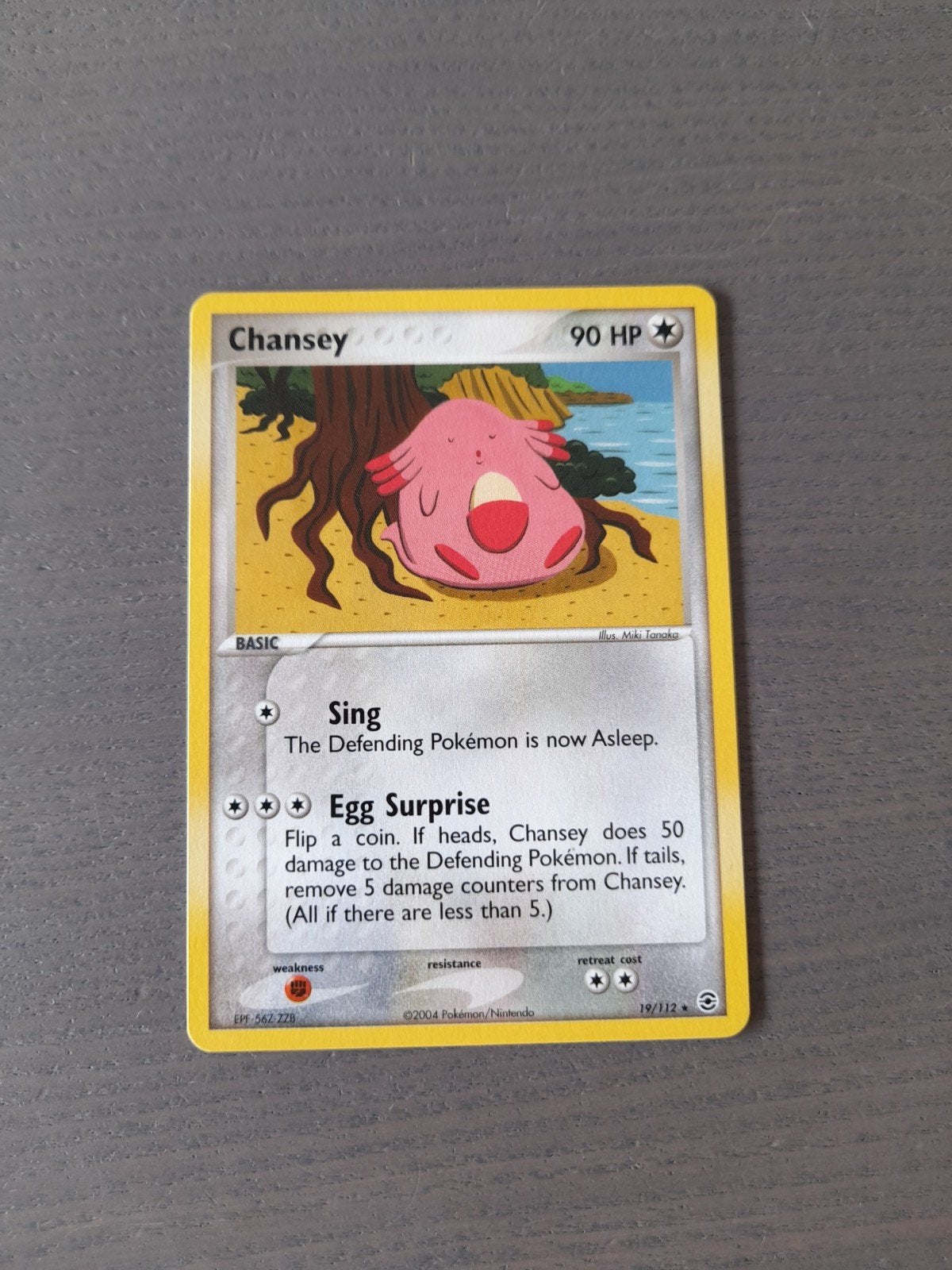 Fire red leaf green 19/112 chansey, Ophalen of Verzenden, Zo goed als nieuw, Losse kaart