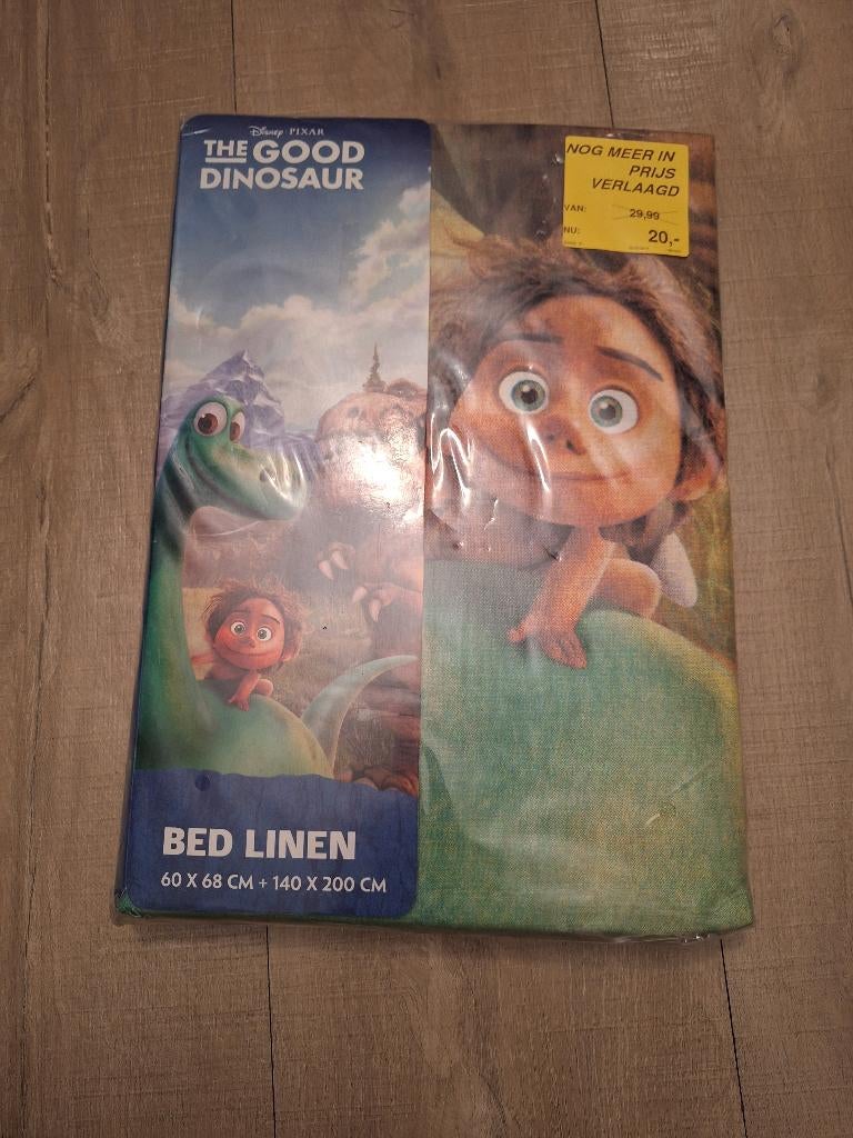 NIEUWE Dekbedset Dinosaurus, Ophalen, Nieuw, Eenpersoons, Kussen