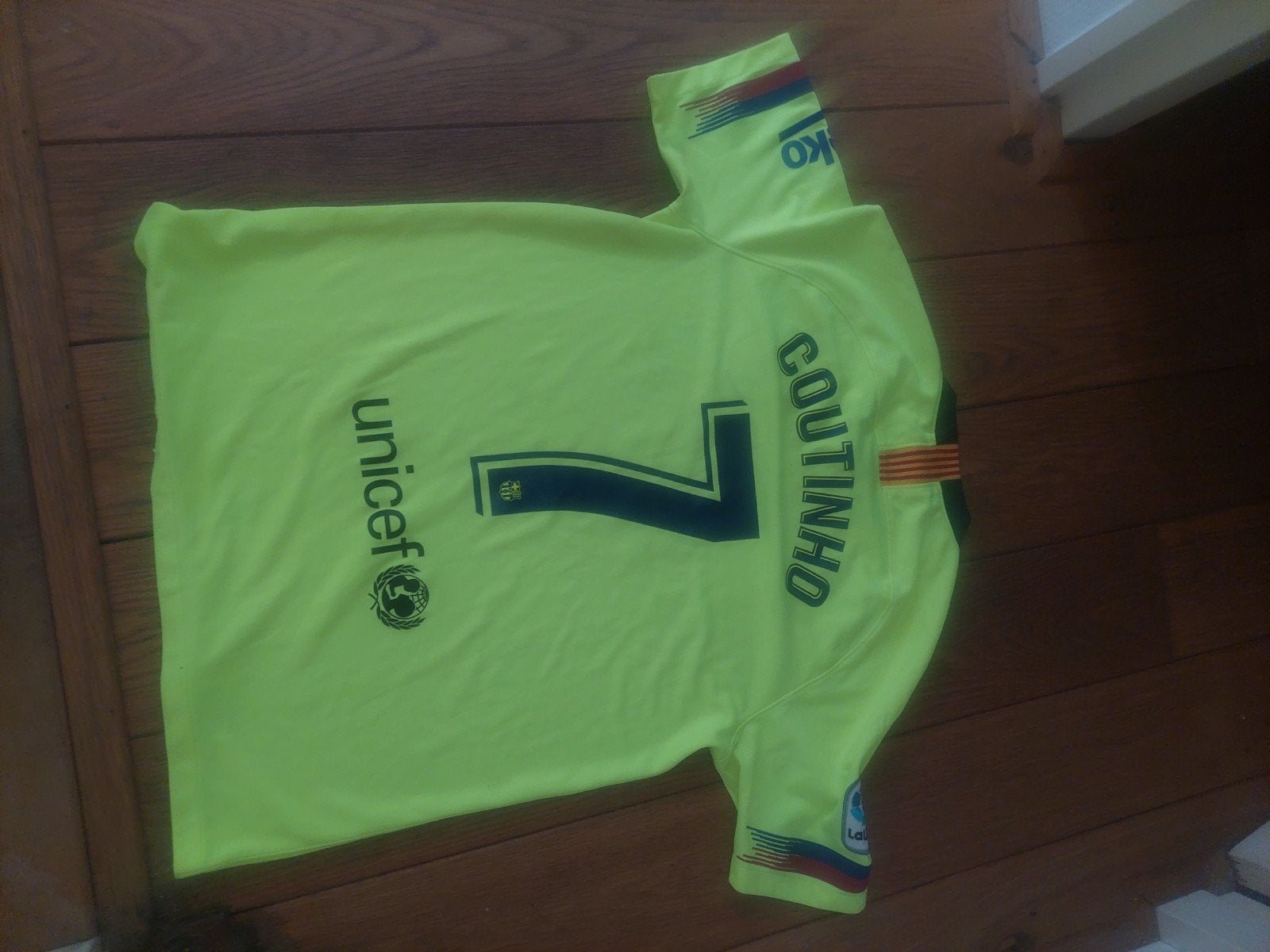 FC Barcelona Coutinho Thuisshirt 2018/2019 Maat M, Maat 48/50 (M), Geel, Nike, Ophalen of Verzenden