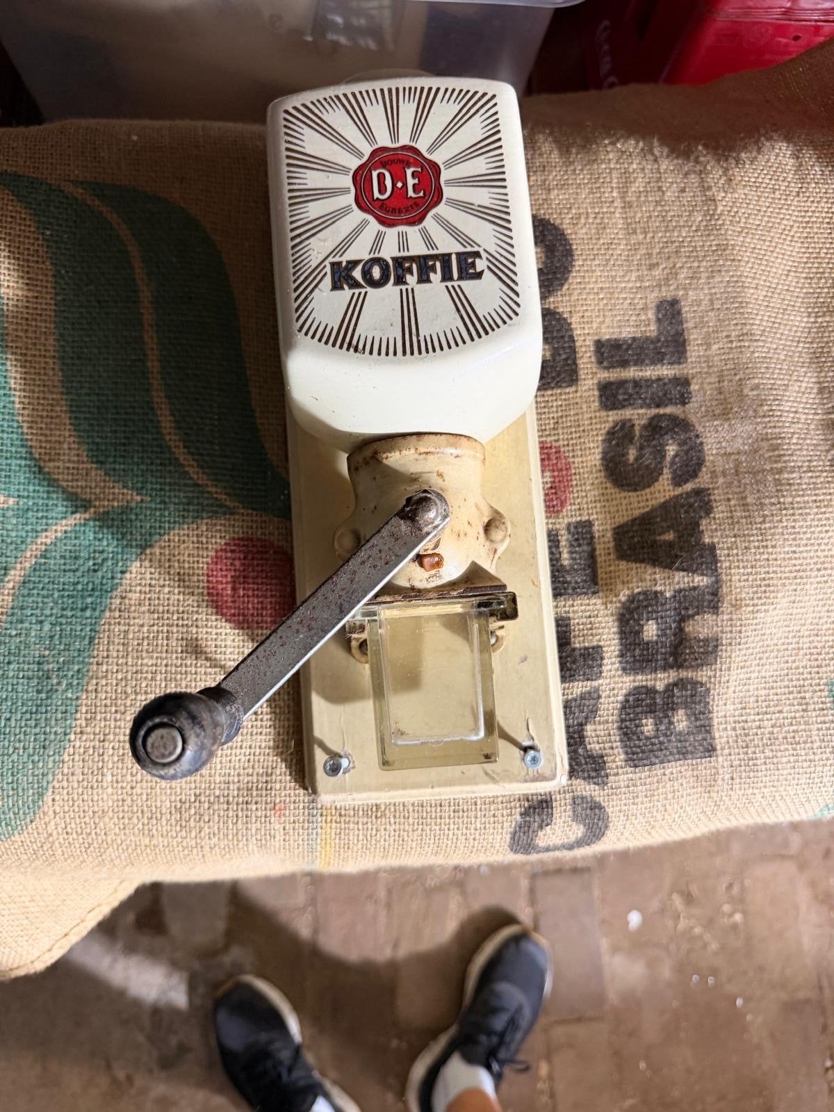 Vintage Douwe Egberts Koffiemolen - Wandmodel, Ophalen