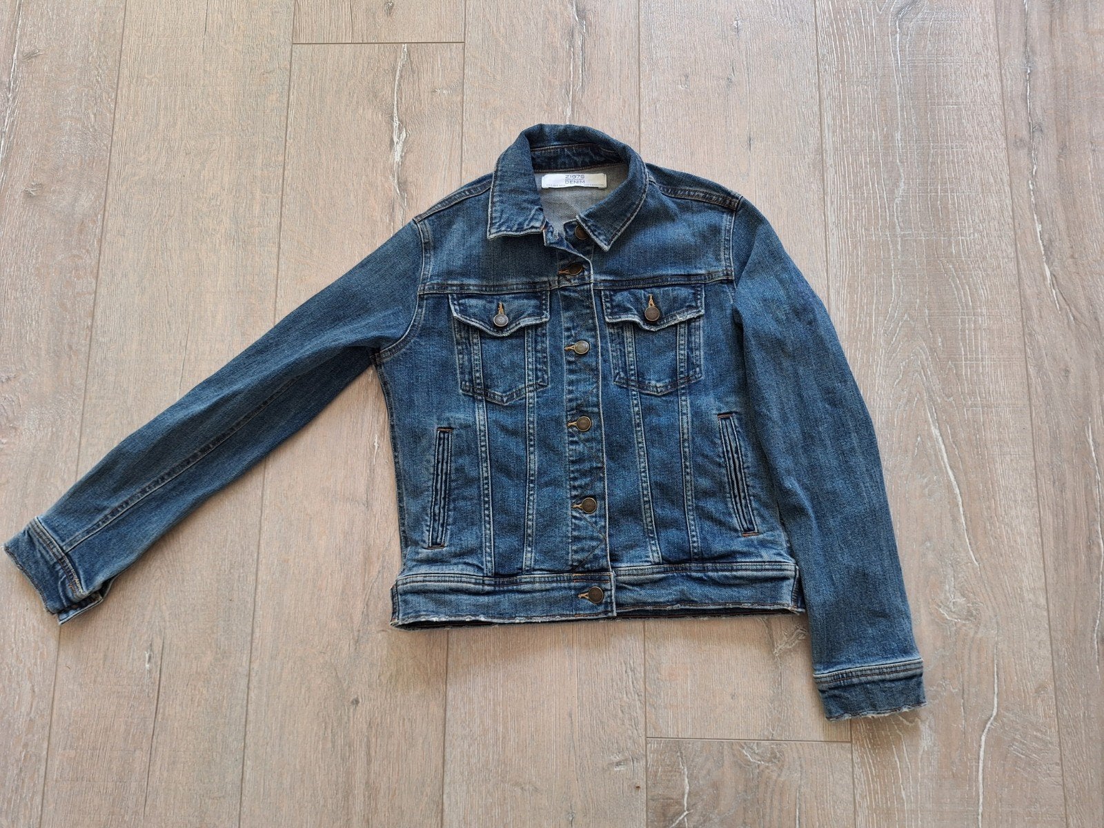 Spijkerjas maat M van Zara, Maat 38/40 (M), Blauw, Zara, Ophalen of Verzenden