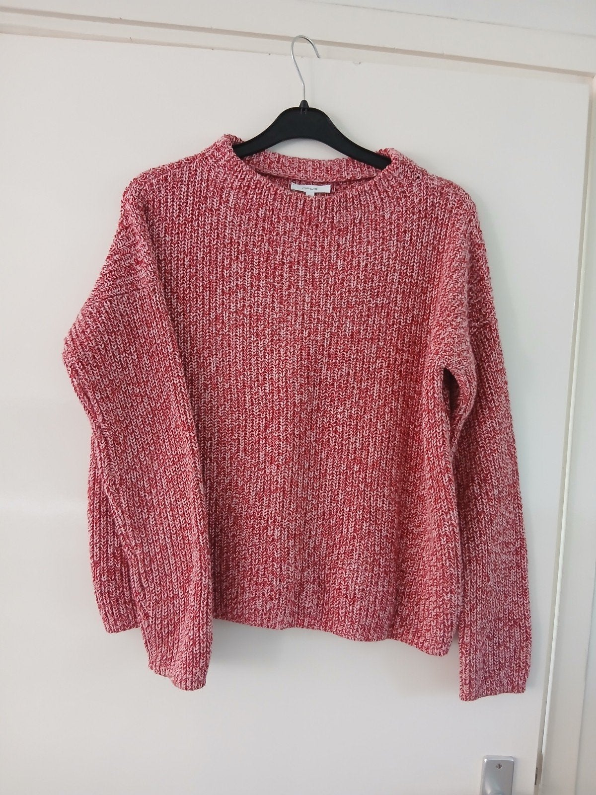 rood/roze trui van Opus. gebreide katoen, roze/rood. mt 36, Ophalen of Verzenden, Zo goed als nieuw, Maat 36 (S), Opus