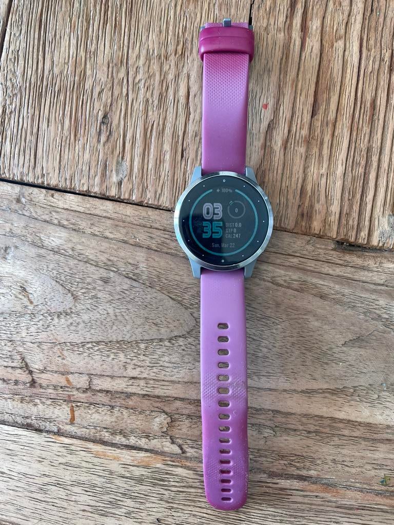 Garmin vivoactive 4s sporthorloge, Ophalen of Verzenden, Gebruikt, Paars, Android