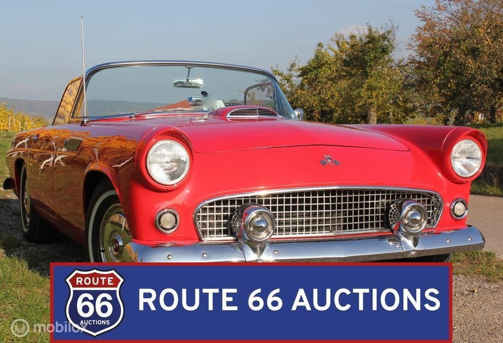 Ford Thunderbird | 1955 | Route 66 Auctions, Overige carrosserieën, Zwart, Bedrijf, Handgeschakeld