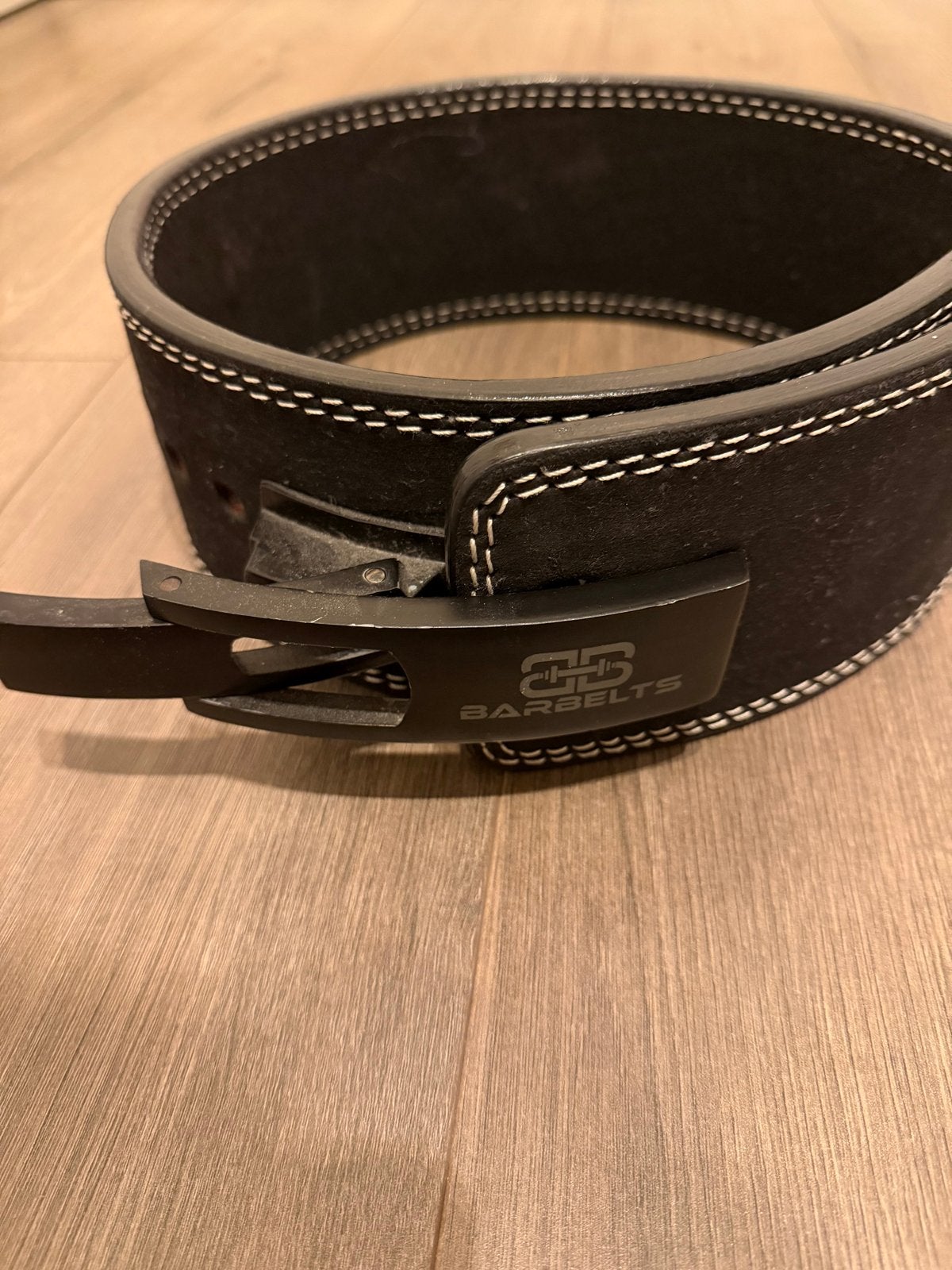 Barbelts Powerlifting Lever Belt - Zwart, Ophalen of Verzenden, Gebruikt