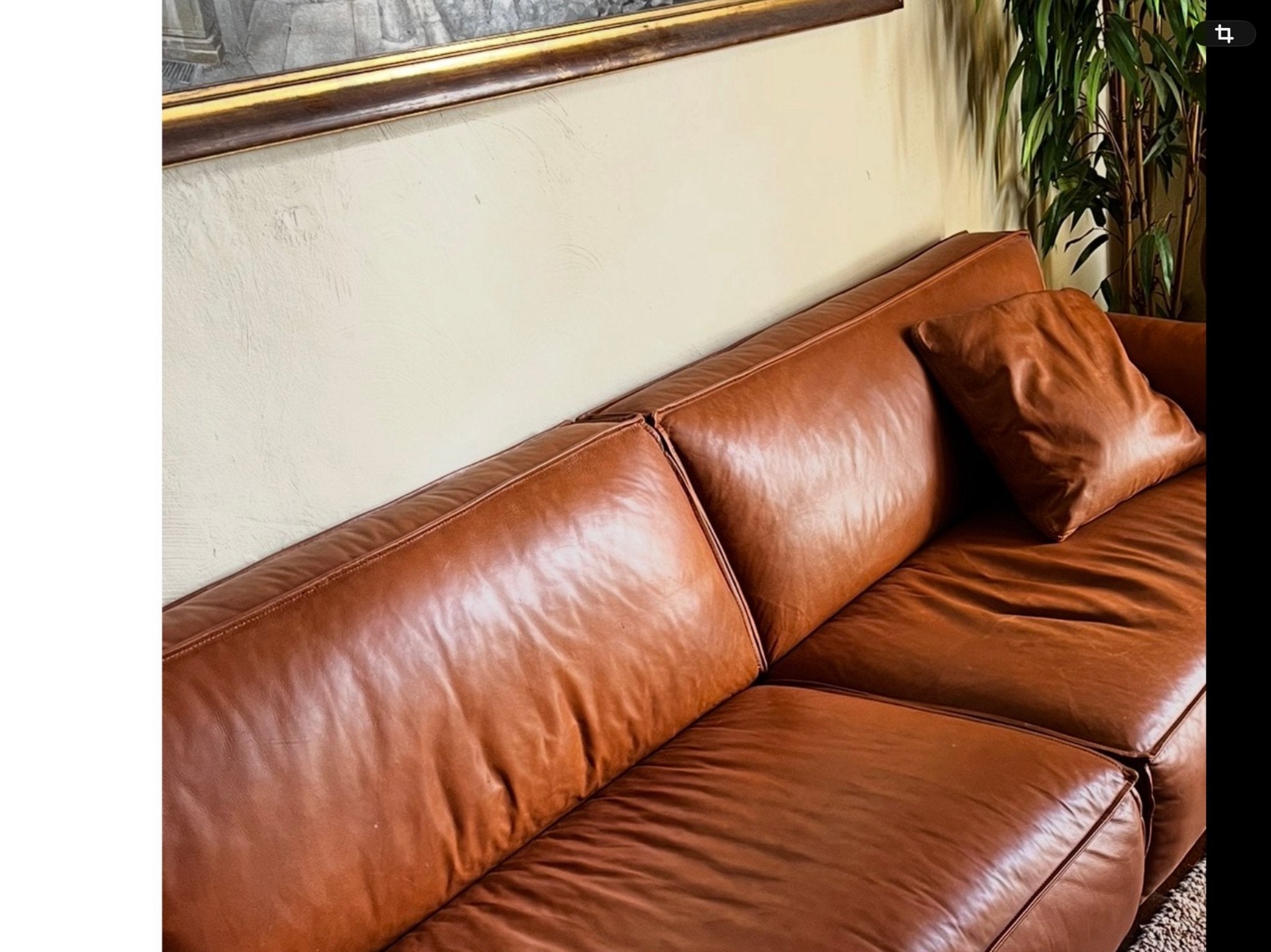 4 pers design ‘t Anker bank. In opslag. African leather., Ophalen, Zo goed als nieuw, 200 tot 250 cm, Vierpersoons of meer