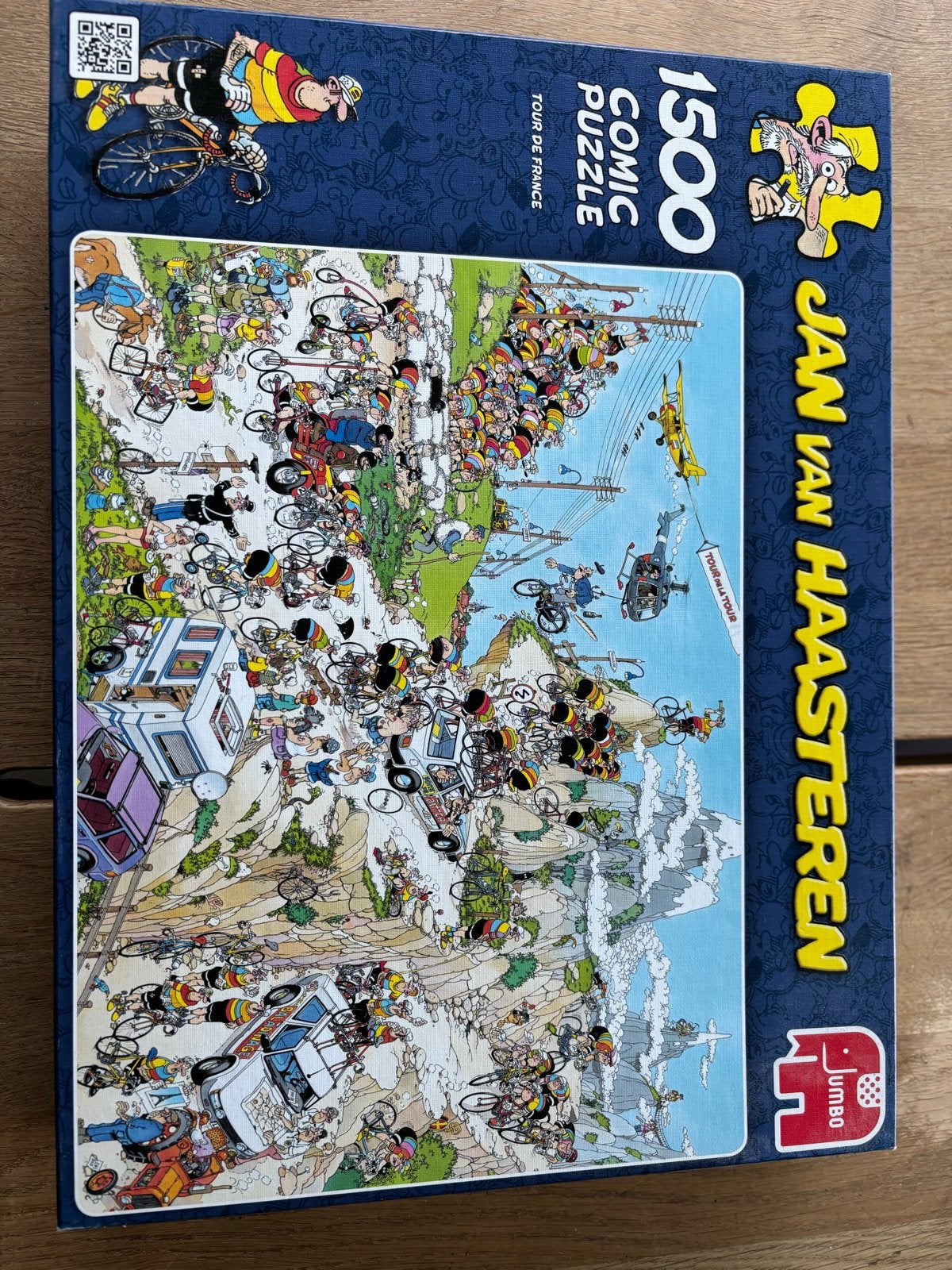 Jan van Haasteren Tour de France 1500 stukjes, Ophalen of Verzenden, 500 t/m 1500 stukjes, Gebruikt, Legpuzzel