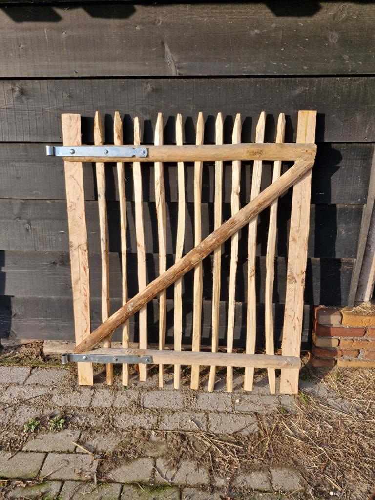 Handgemaakte kastanjepoort/ schapenhek 100 cm hoog., Ophalen of Verzenden