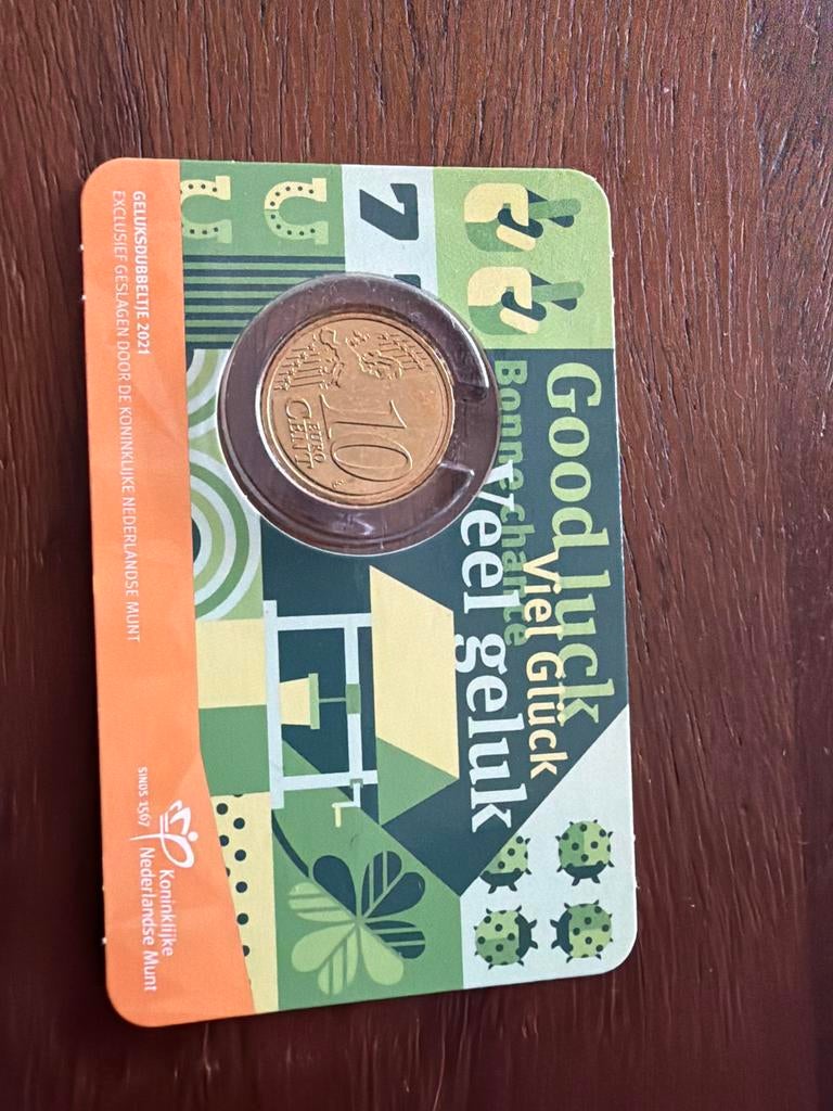 Geluksdubbeltje 2021 - Koninklijke Nederlandse Munt, Ophalen of Verzenden, Koningin Beatrix, Euro's, Losse munt