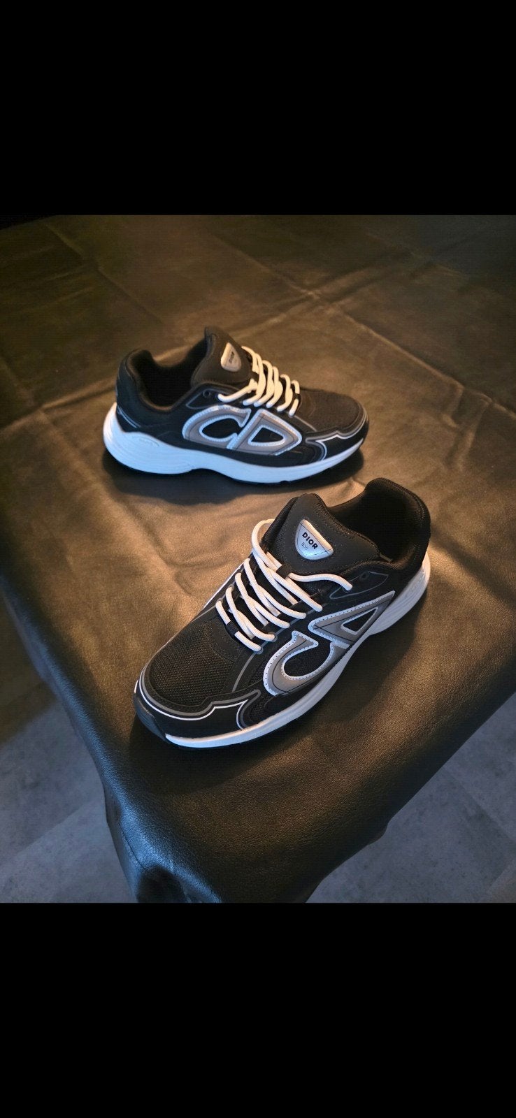 dior b23 loro piana Stijlvolle zwarte sneakers - Nieuw in do, Onbekend, Zwart, Nieuw, Ophalen of Verzenden