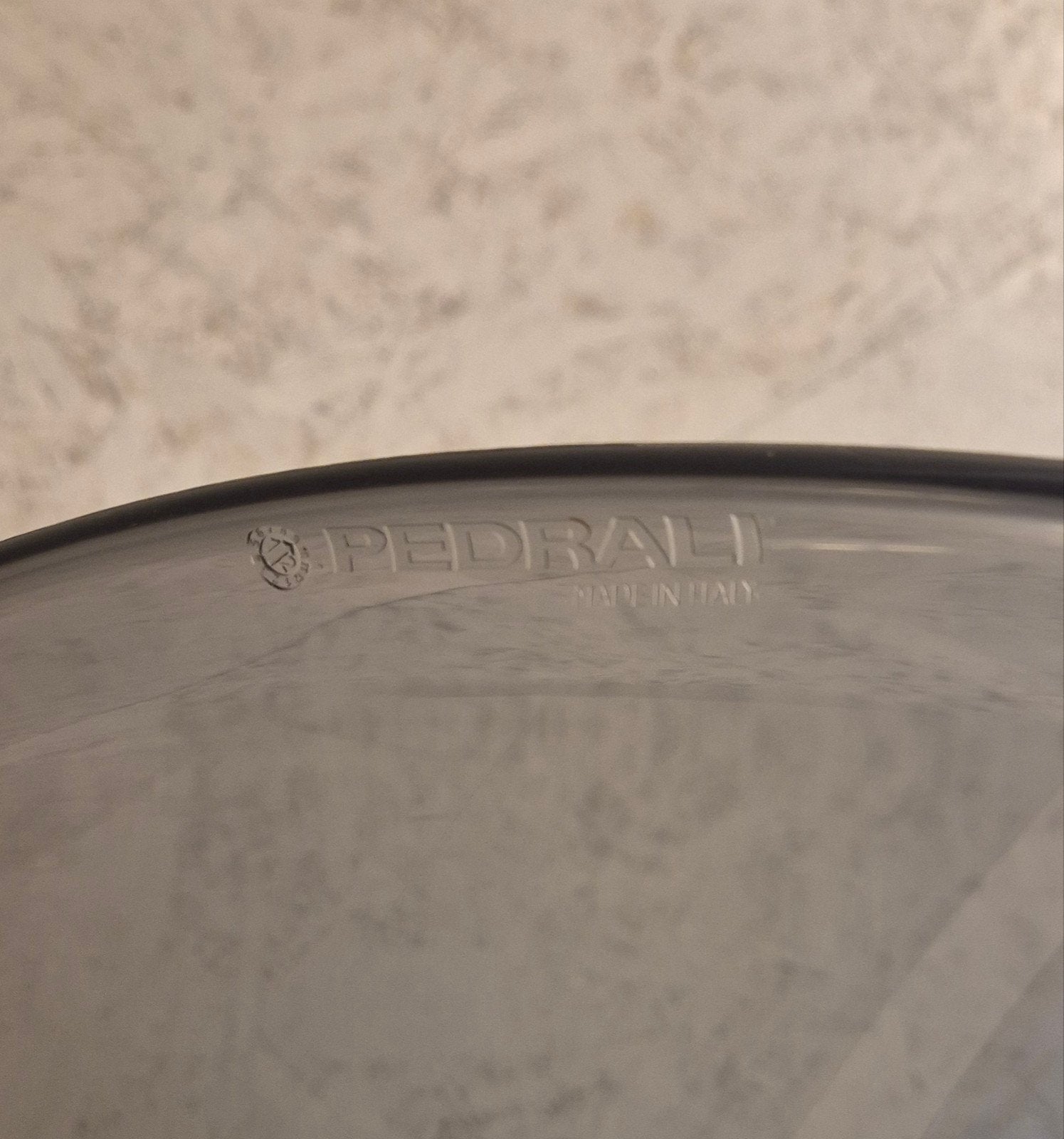 Pedrali design barkruk verstelbaar rookglas RVS, Ophalen, Gebruikt, 60 tot 90 cm, 1 kruk