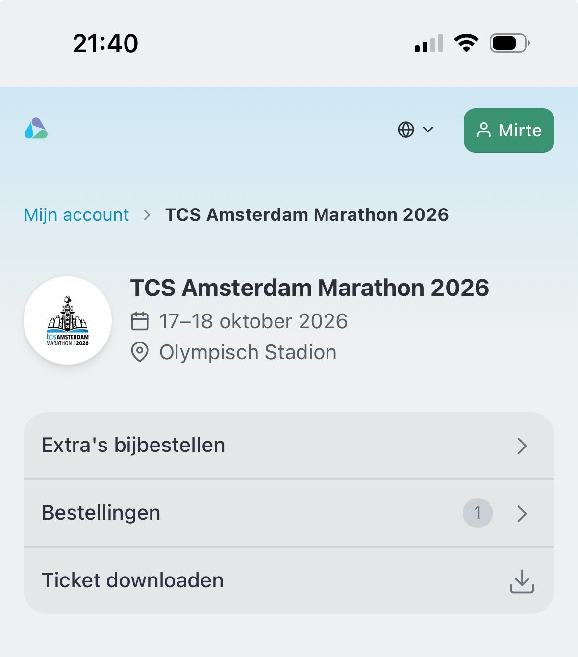 Startbewijs samsung galaxy 7,5 km wave B5 green, Eén persoon, Overige soorten
