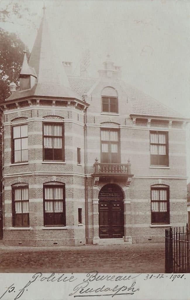 W256 Amersfoort Muurhuizen Politie Bureau 1901 FOTOKAART, Ophalen of Verzenden, Voor 1920, Gelopen, Utrecht