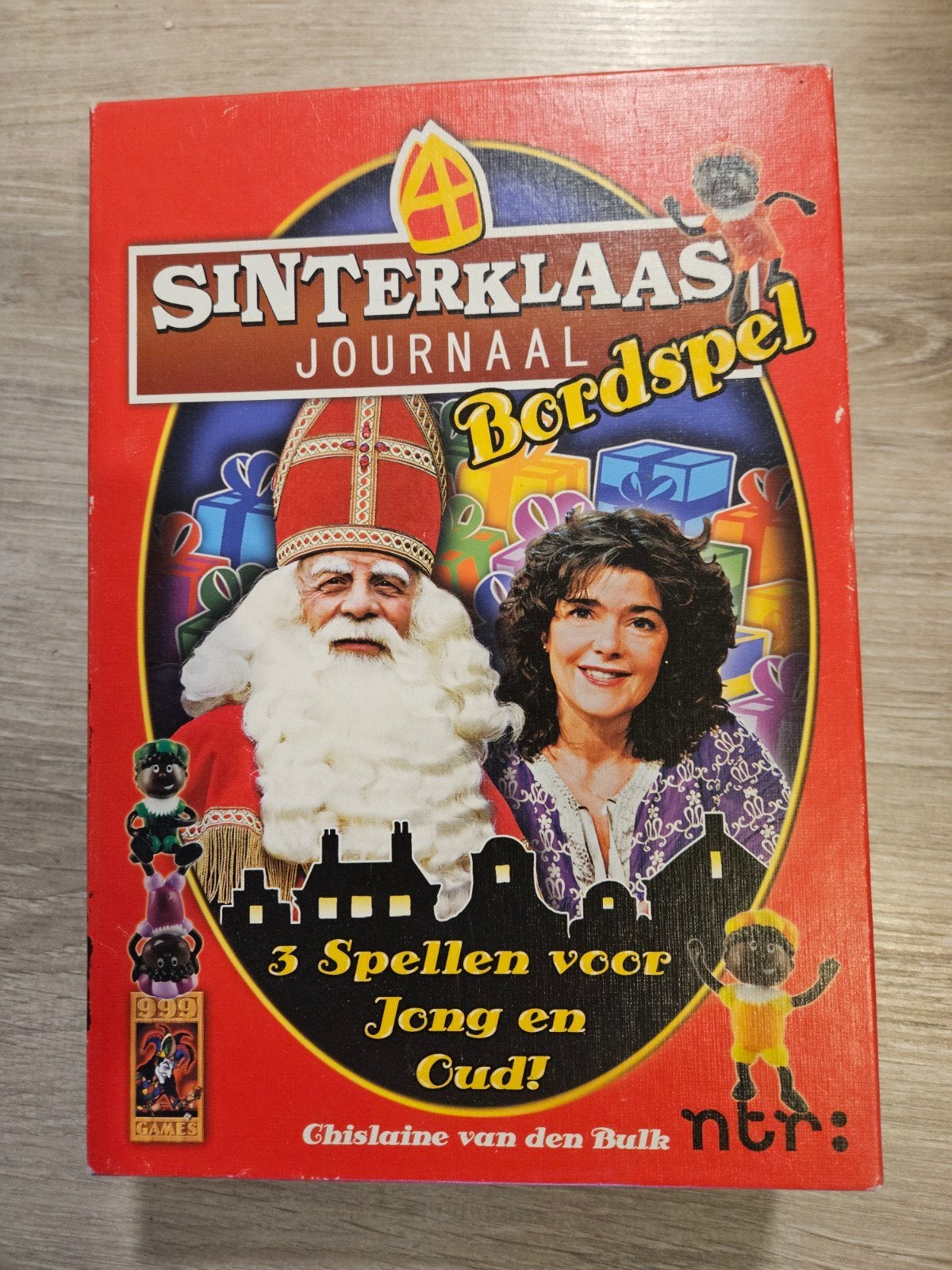 Sinterklaas Journaal Bordspel - 3 Spellen voor Jong en Oud, Drie of vier spelers, Ophalen of Verzenden, Gebruikt, 999 Games b.v.