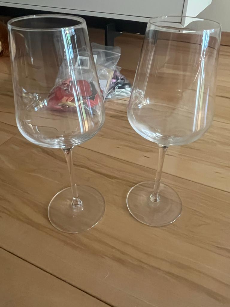 Vivo wijnglazen rood, Ophalen of Verzenden, Zo goed als nieuw, Overige merken, Glas