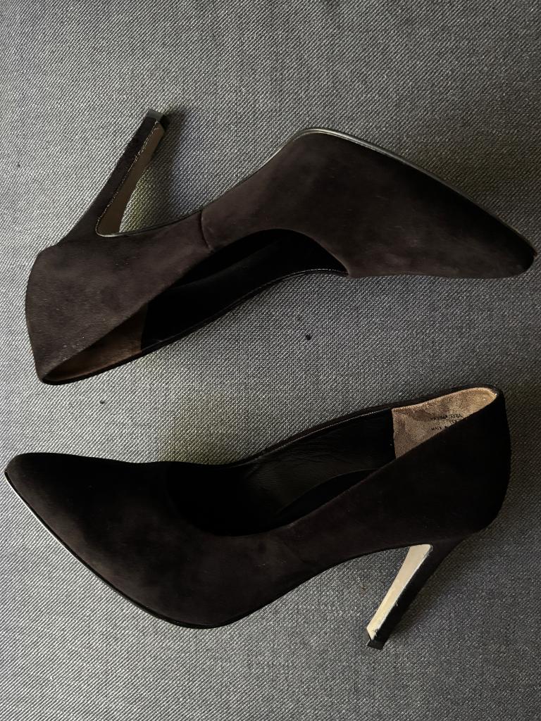 Pump Paul Green maat 39, zwart suède, Pumps, Zwart, Ophalen of Verzenden, Zo goed als nieuw