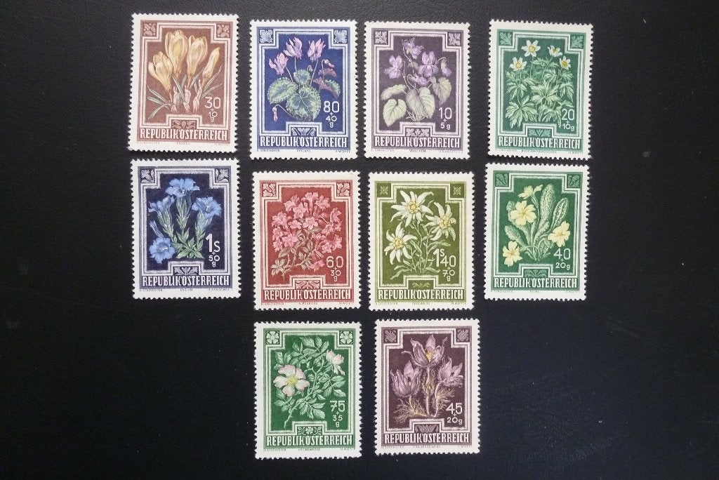 Oostenrijk 1948 (bloemen), Verzenden, Postfris