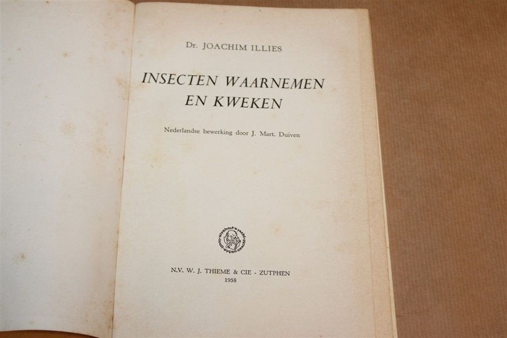 Insecten Waarnemen en Kweken — Vintage Boek 1958, Ophalen of Verzenden, Gelezen