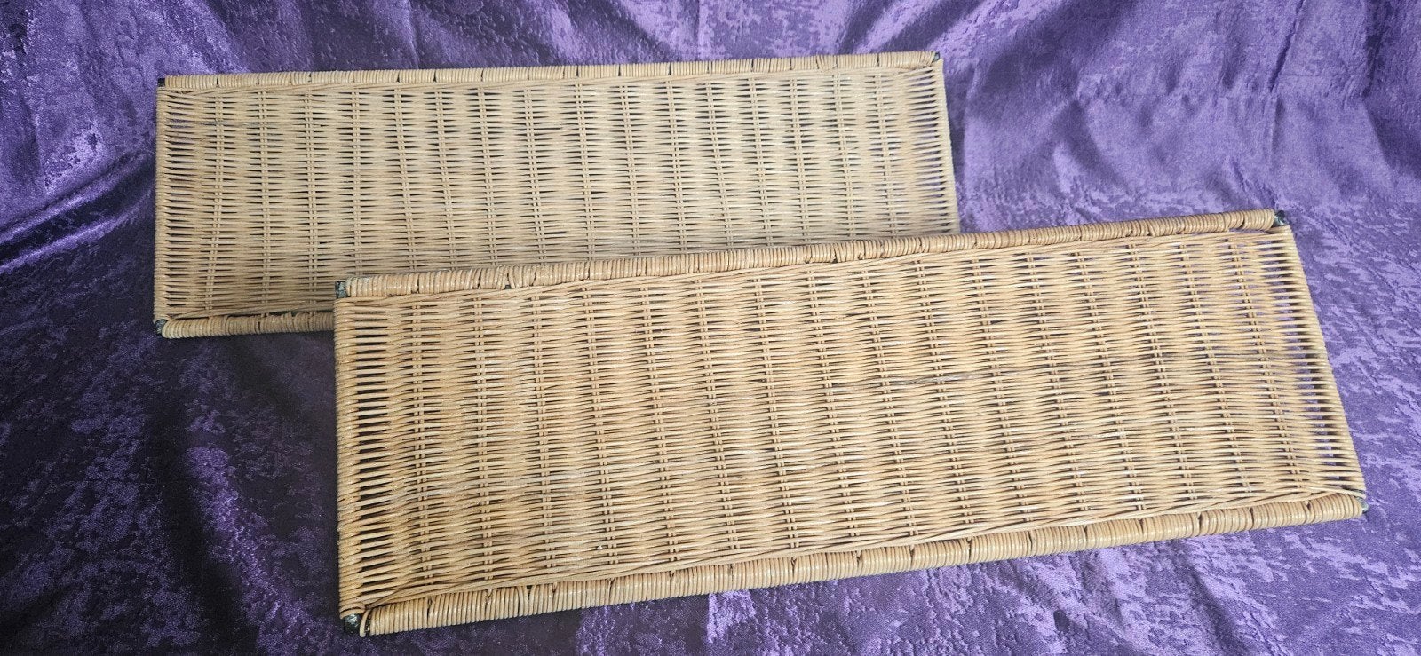 Rotan rattan rieten gevlochten wandplankjes, Huis en Inrichting, Woonaccessoires | Wandplanken en Boekenplanken, Ophalen of Verzenden