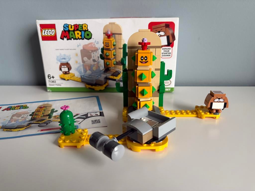LEGO Super Mario uitbreidingsset: Pokey in de Woestijn, Compleet, Overige thema's, Lego, Ophalen of Verzenden