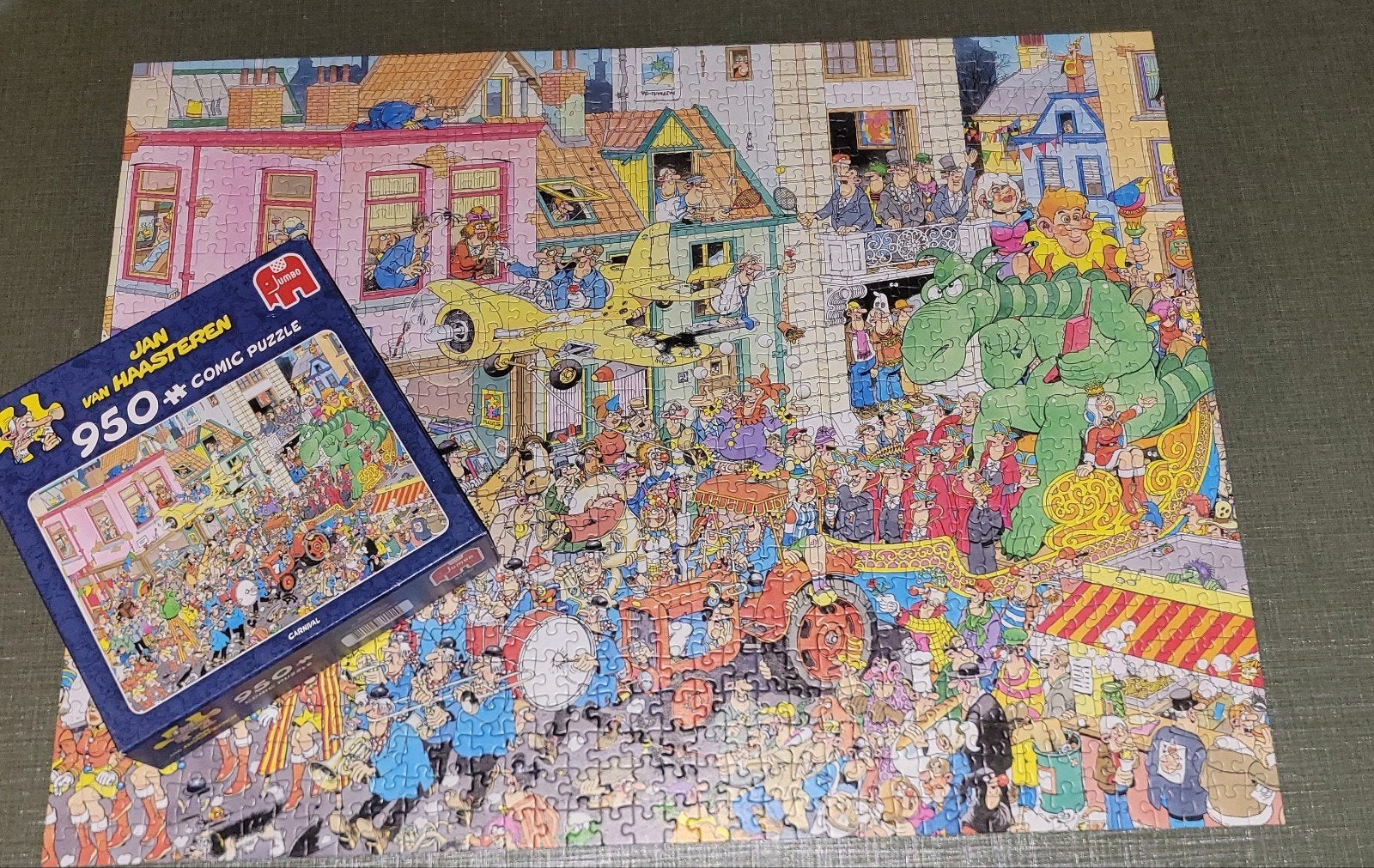 Jan van Haasteren Carnaval Legpuzzel 950 stukjes, Ophalen of Verzenden, 500 t/m 1500 stukjes, Zo goed als nieuw, Legpuzzel